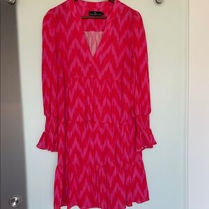 Pomander Place by Tuckernuck Chevron Patterned Dress Lg